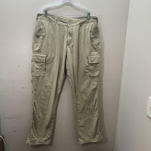 Clothing Arts Mens Cargo Pants P Cubed Pick Pocket Proof Sz 38x30 Beige NYLON